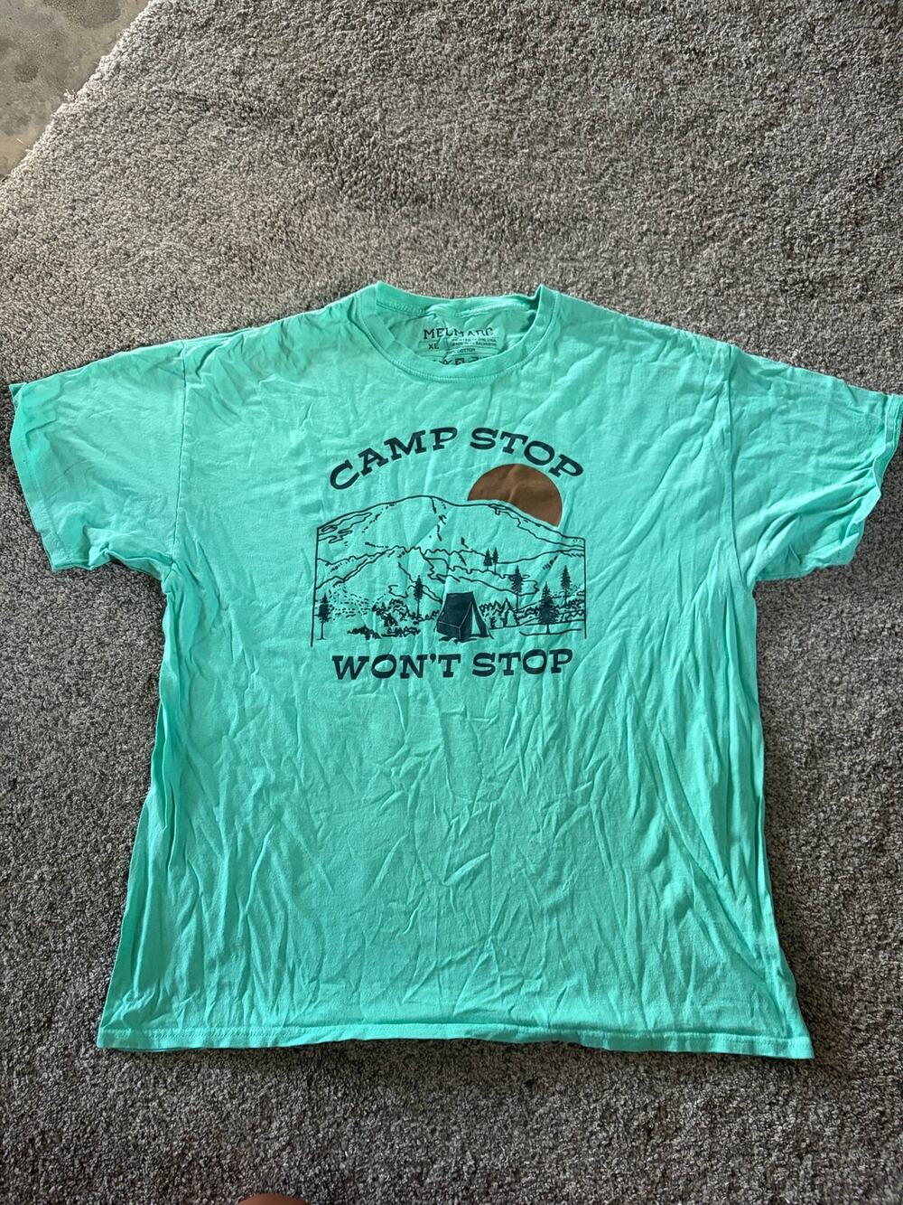 Adult xl camping shirt by melmarc